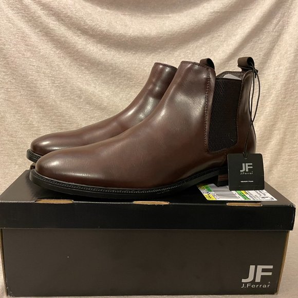 JF J.Ferrar Mens Blake Block Heel Chelsea Boots main image 5